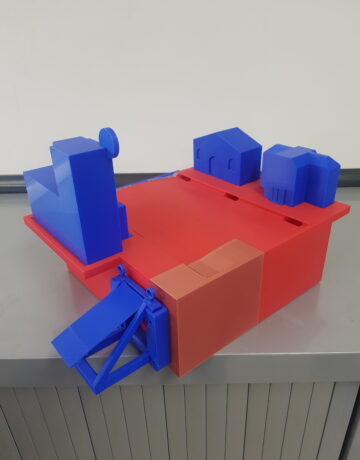 Un prototype de piège à déchets conçu par les élèves de Bac Pro MP3D