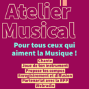 Atelier musical les mardis de 12h à 12h55