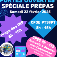Journée Portes Ouvertes Spéciale Prépas – Lycée Lislet Geoffroy – samedi 22 février 2025