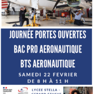 PORTES OUVERTES FILIÈRE AÉRONAUTIQUE – LYCEE STELLA (GÉRARD ETHEVE) – Samedi 22 février 2025