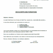 Découverte des formations les mercredis après-midi au lycée « Emile Boyer de la Giroday »