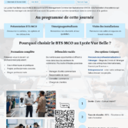 JPO BTS MCO – Lycée de Vue Belle La saline le 25 février 2026