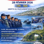 Invitation de la Marine Nationale 📅 Date : Samedi 28 février 2026🕐 Accueil à partir de 13h📍 Lieu : Grotte des Premiers Français – Saint-Paul