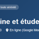 Webinaire « Médecine et études de santé » – Samedi 14 février