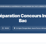 Préparation aux Concours d&rsquo;Écoles d&rsquo;Ingénieur Post-Bac – Samedi 4 Avril à 16h30