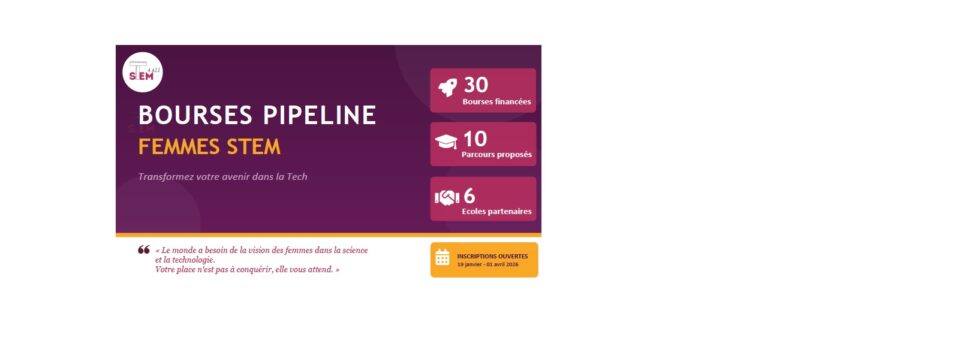 Bourses STEM4ALL – Soutien aux jeunes filles en études scientifiques