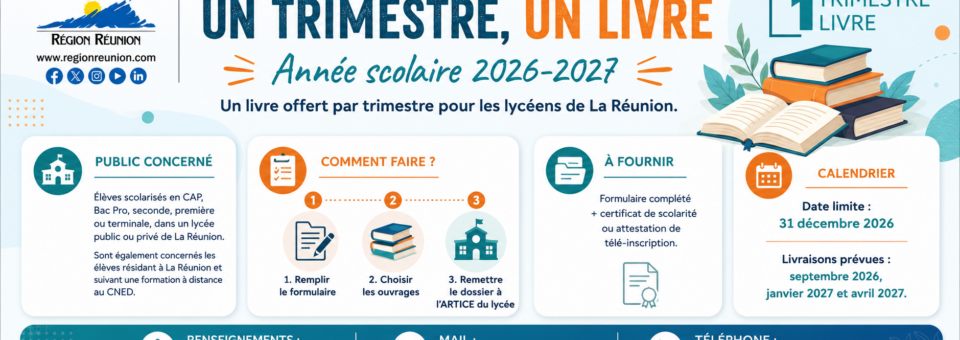 1 Trimestre, 1 Livre 2026-2027