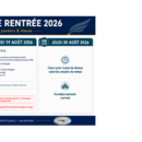 PLANNING DE RENTRÉE 2026
