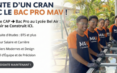 Monte d’un cran avec le BAC PRO MAV!