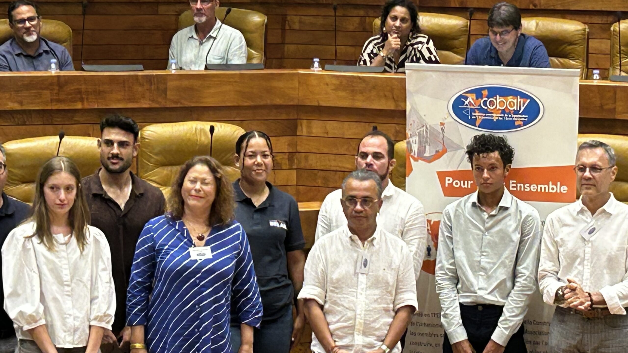 L'équipe et le jury Cobaty lors de la remise des prix