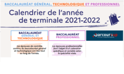 Calendrier de l'année de terminale 2021-2022