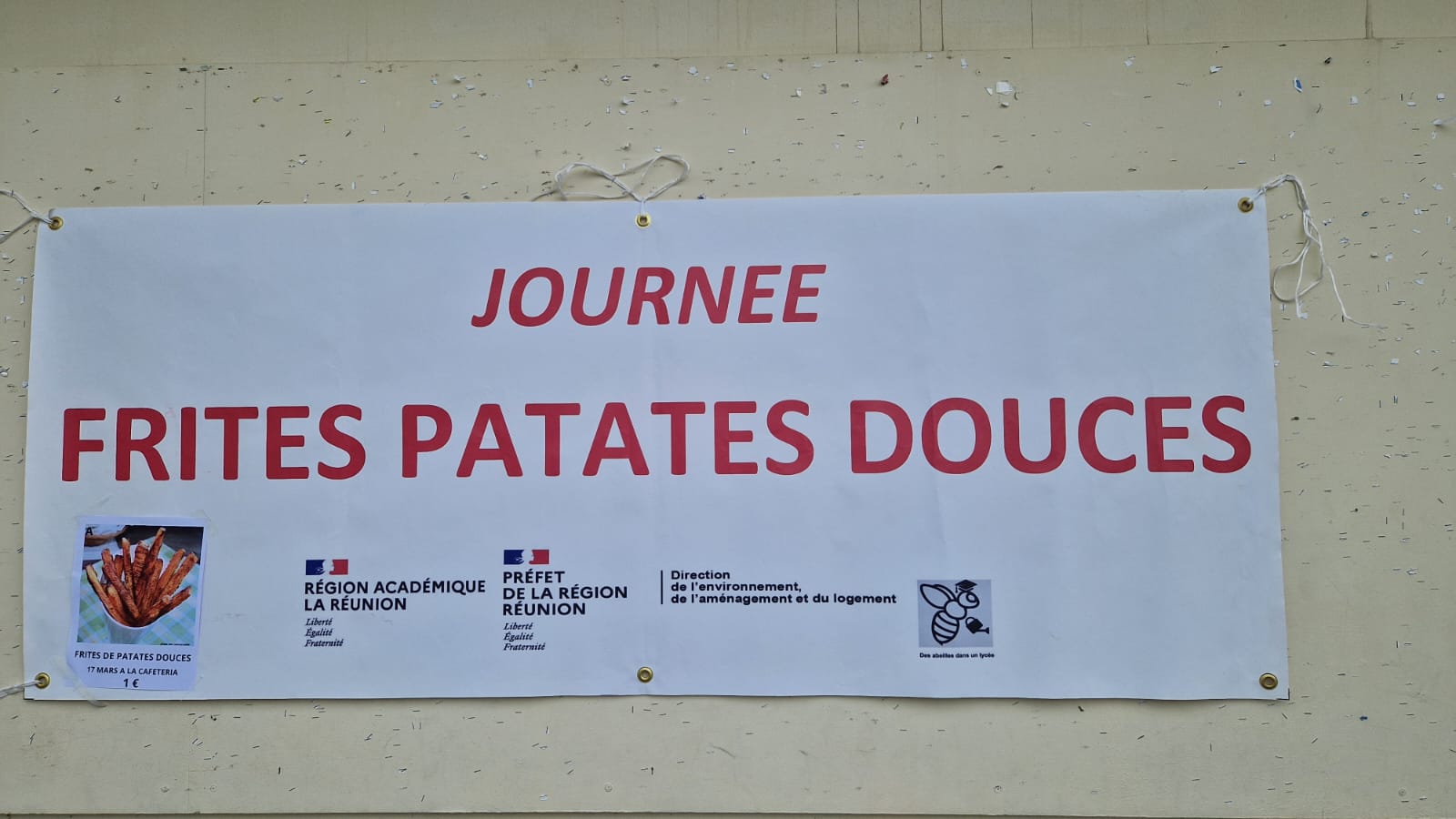 Journée frites de patates douces au lycée