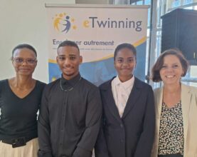 Remise du 1er prix national eTwinning 2025 pour le Lycée Gérard Ethève au ministère de l’Éducation Nationale