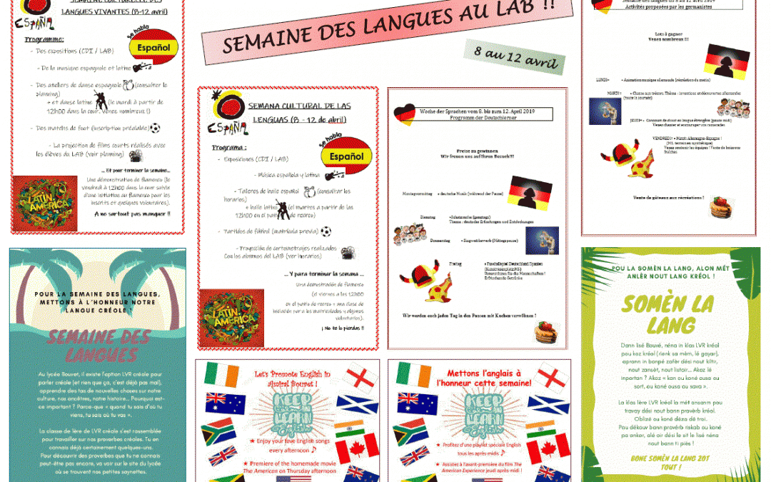 Vidéo de la semaine des langues…