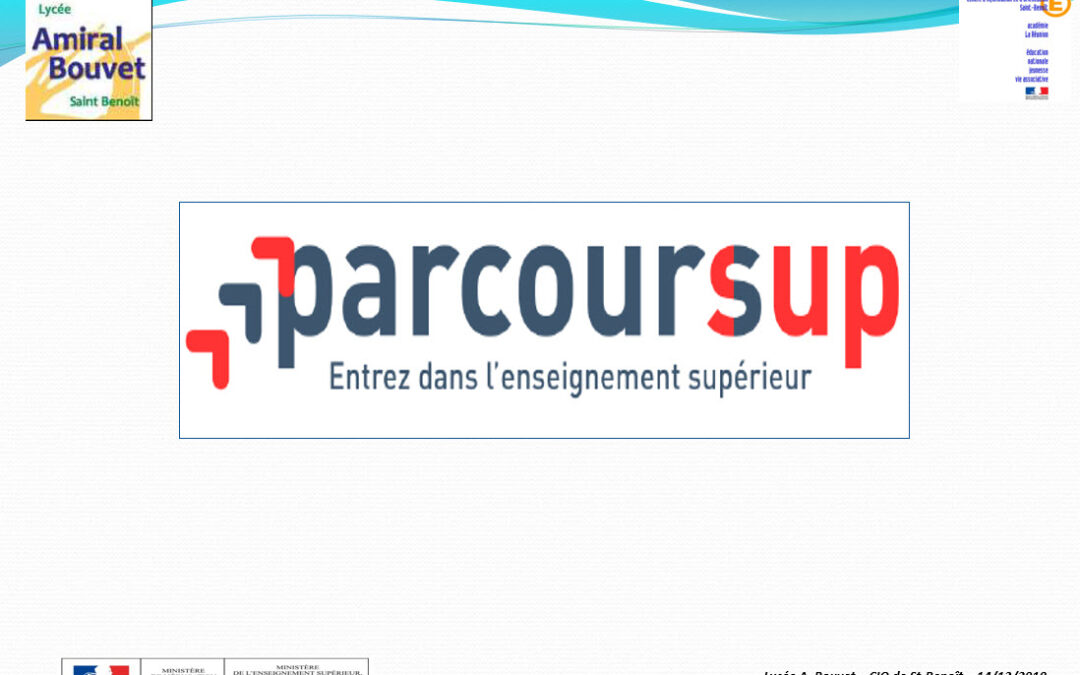 Réunion Parcoursup 2020