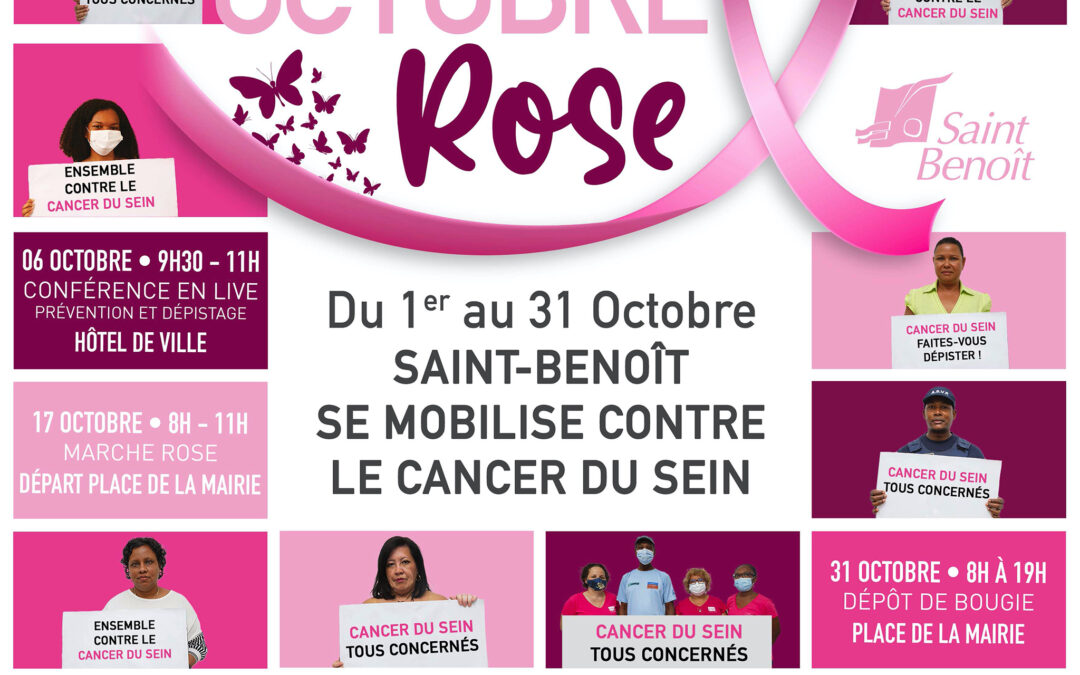 Octobre rose : c&rsquo;est parti ! Découvrez le programme à Saint-Benoît !