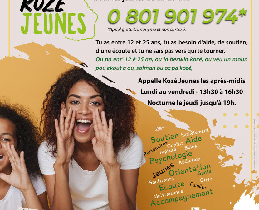 Kozé jeunes !!! ligne d&rsquo;écoute, de soutien, d&rsquo;orientation santé pour les jeunes 12-25 ans.