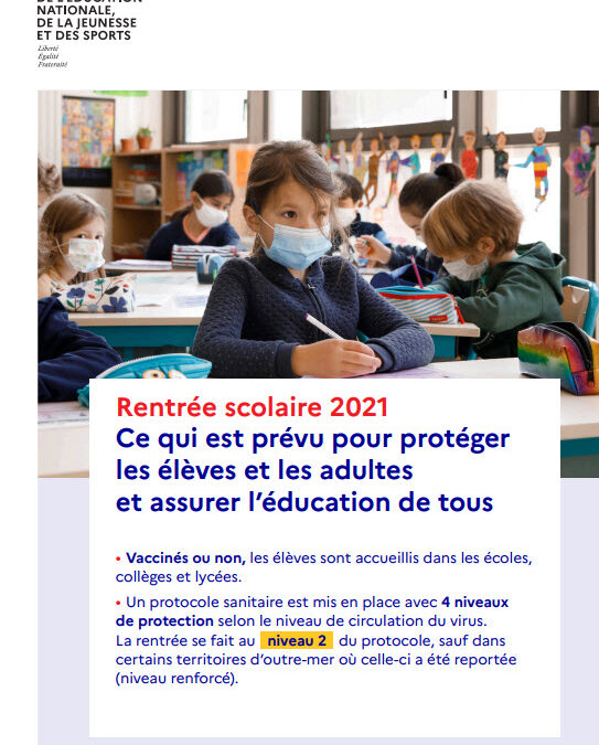 Protocole sanitaire 2021-2022