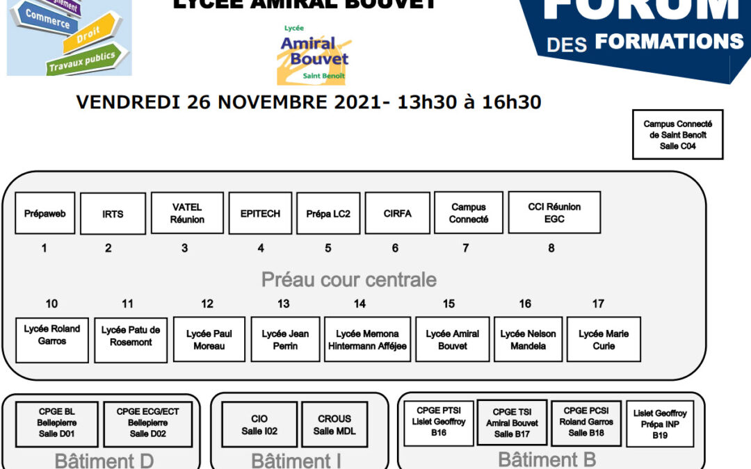 Forum des formations : Vendredi 26 novembre