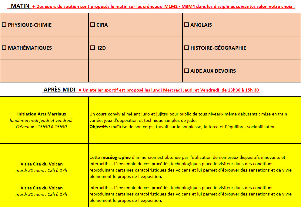 ECOLE OUVERTE