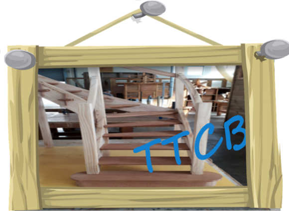 Réalisation d’escaliers par les élèves de la filière Technicien constructeur bois