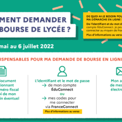 Ouverture de la campagne de Bourse de Lycée 2022/2023