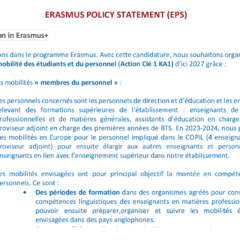 Erasmus Policy Statement