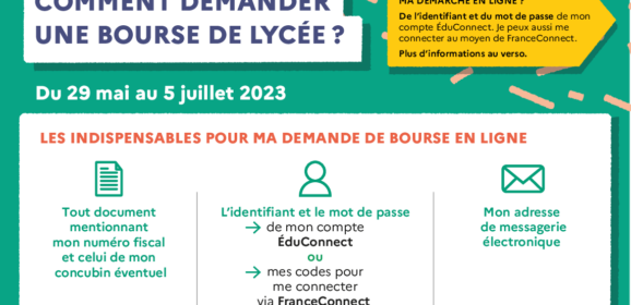 Ouverture de la campagne de Bourse de Lycée 2023/2024