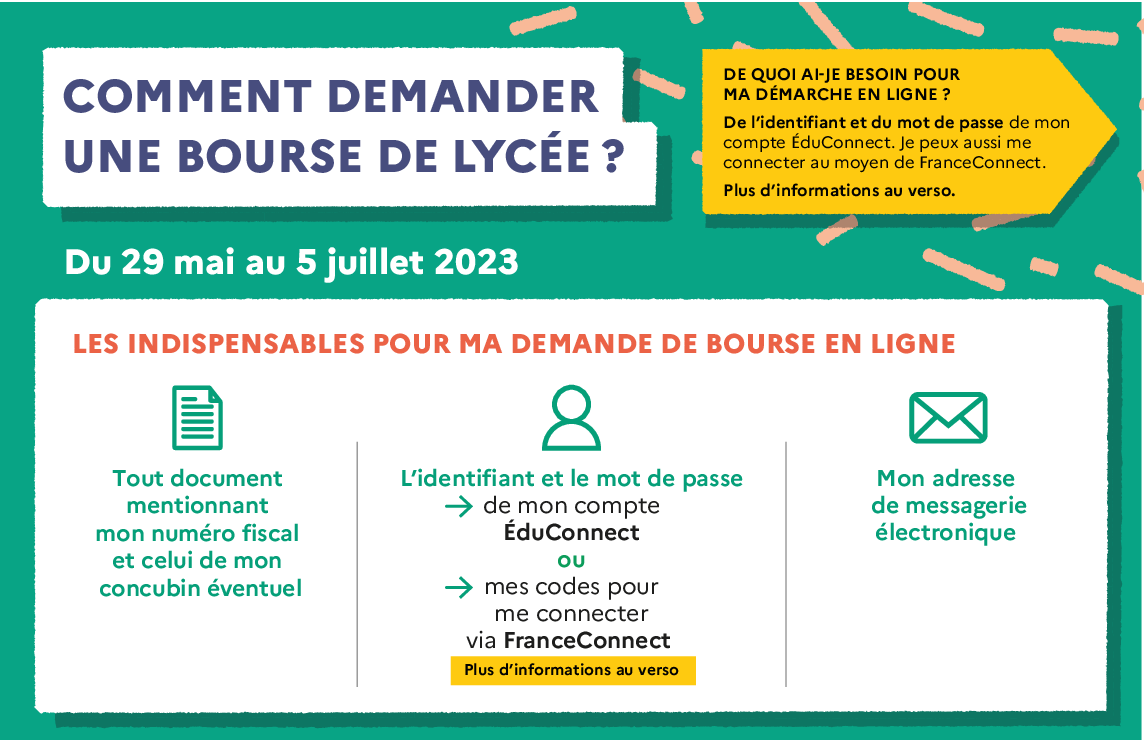 Ouverture de la campagne de Bourse de Lycée 2023/2024