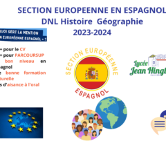 Section Européenne Espagnol – Rentrée 2023