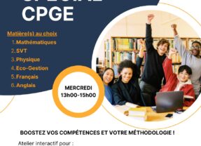 Ouverture de la campagne d’inscription : Atelier CPGE