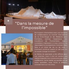 Les internes au théâtre