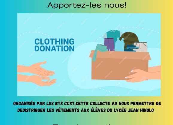 Projet solidaire BTS CCST : Collecte de vêtements
