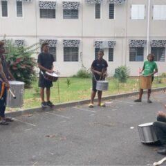 Projet percussions par les internes pour la nuit du foot et du hand