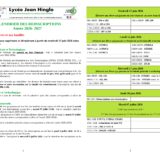 Calendrier des réinscriptions pour la rentrée 2026/2027