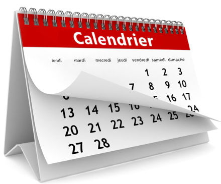 CALENDRIER DES INSCRIPTIONS