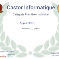 Concours Castor