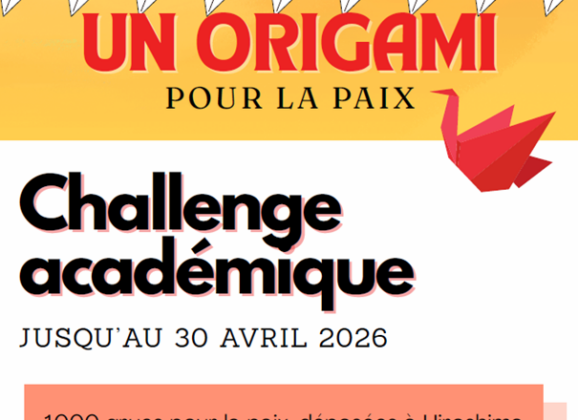 Un origami pour la paix : objectif atteint !