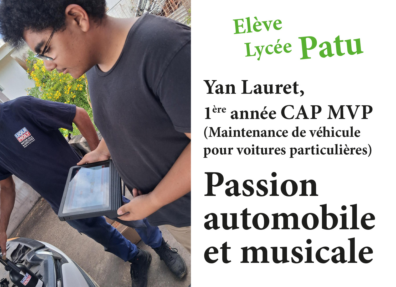 Elève de Patu: PASSION AUTOMOBILE ET MUSICALE