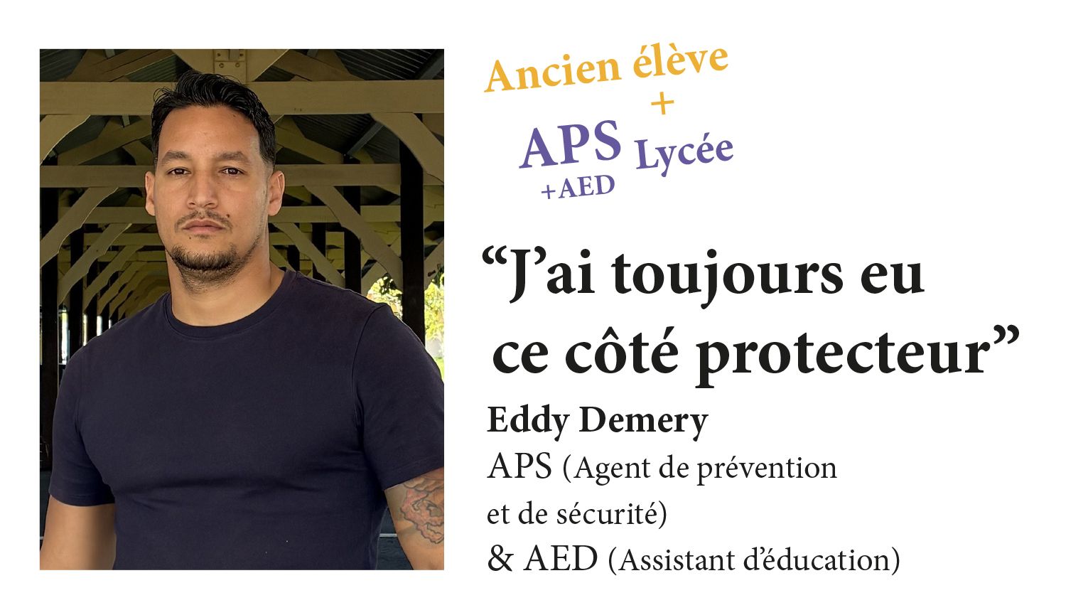 Ancien élève, aujourd&rsquo;hui acteur de la sécurité au Lycée Patu de Rosemont
