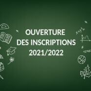Inscriptions et réinscriptions 2021-2022