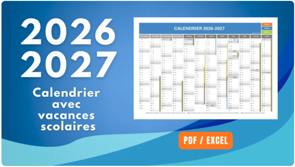 Calendrier scolaire 2026-2027