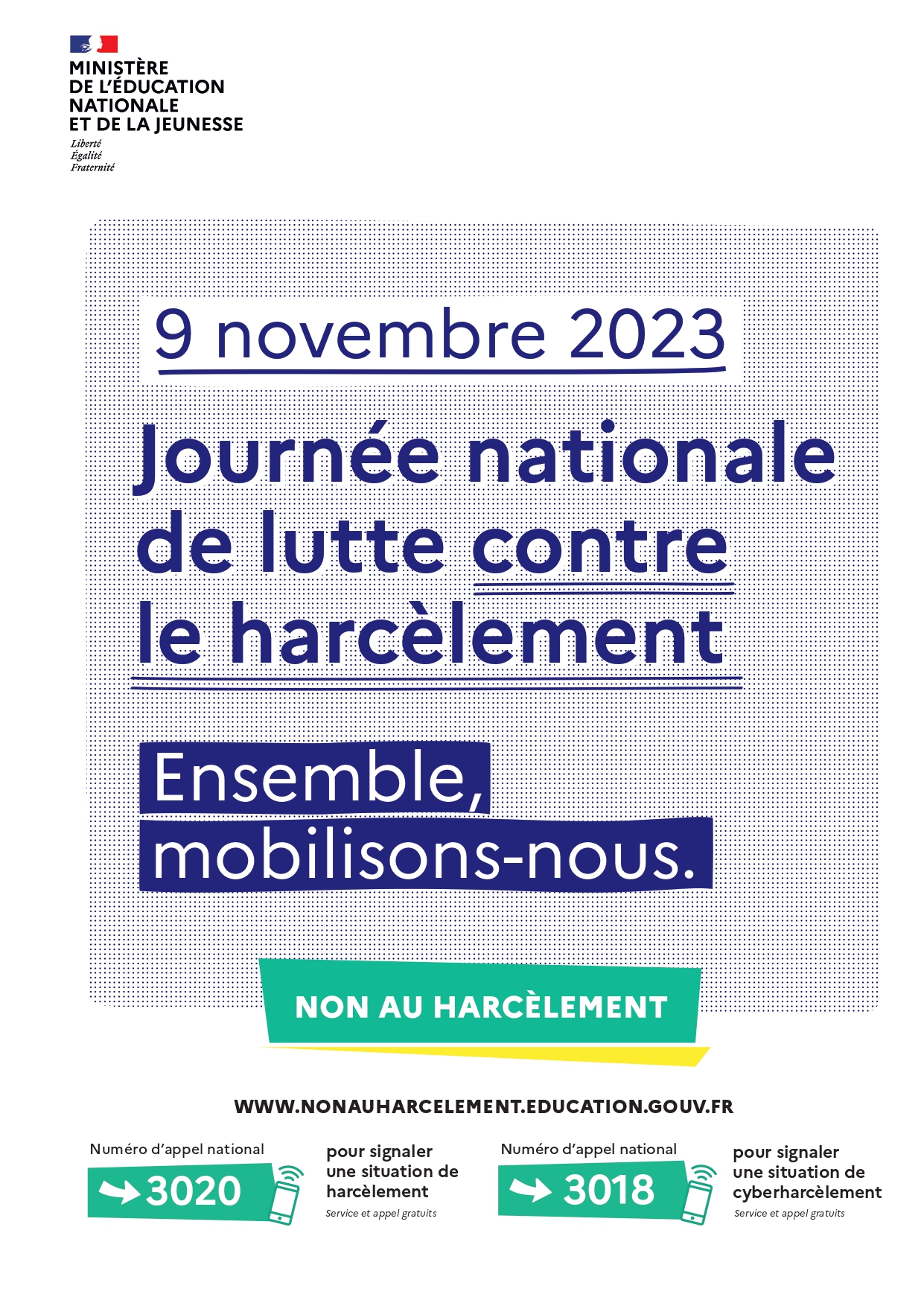 9 décembre : Journée “NON au Harcèlement”