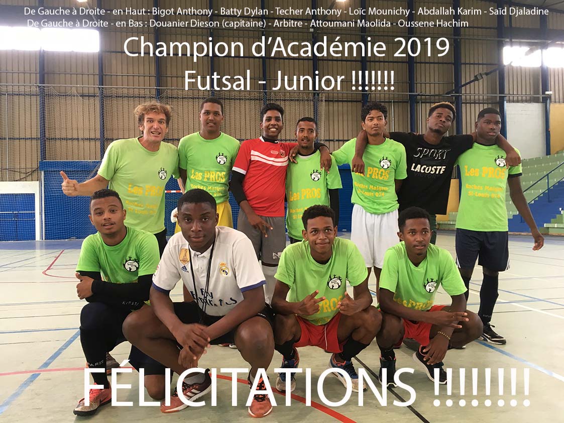 Lp Roches Maigres Champion d’Académie Futsal Junior 2019