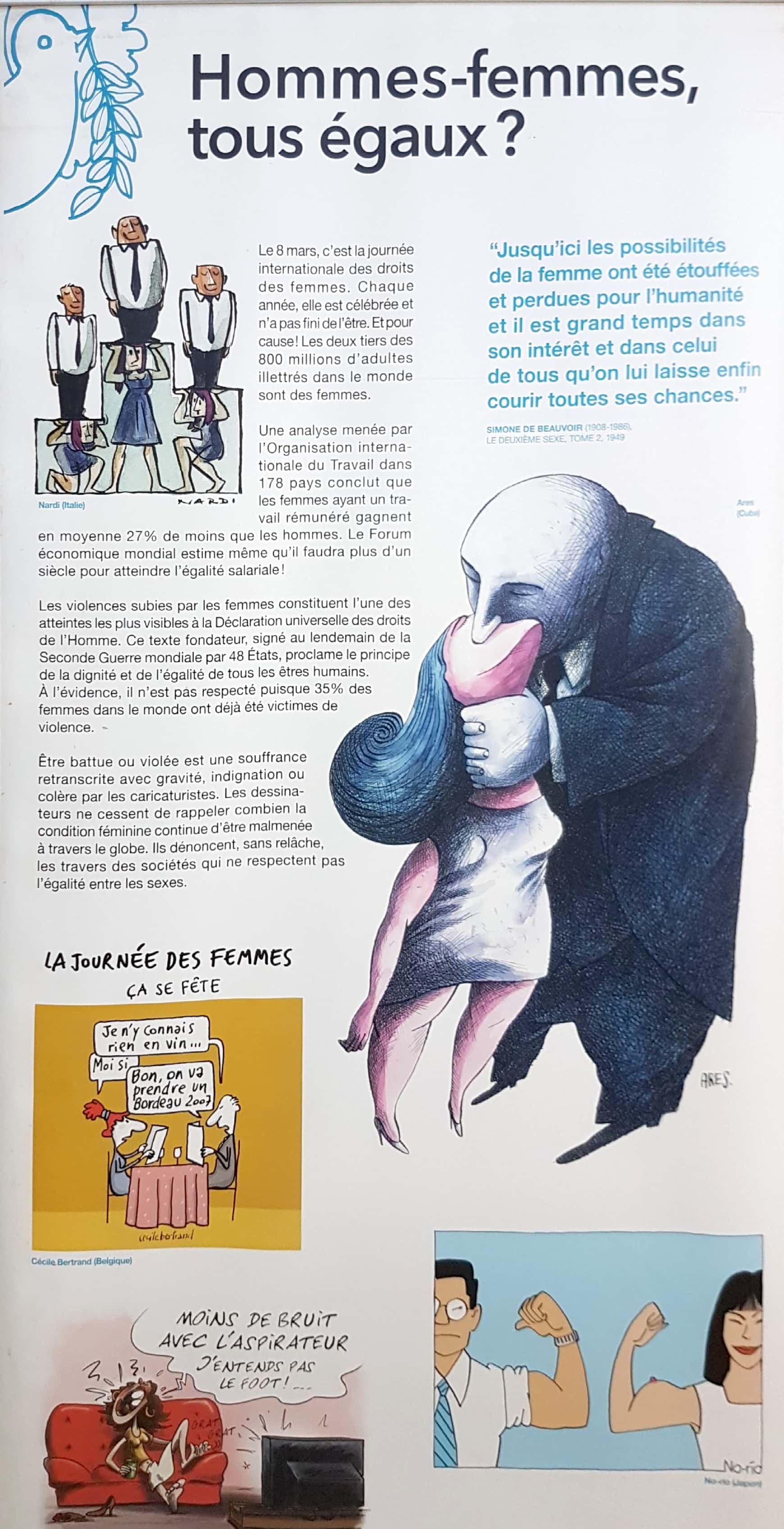 Exposition de dessin de presse : Cartooning for peace du 25/03 au 05/04