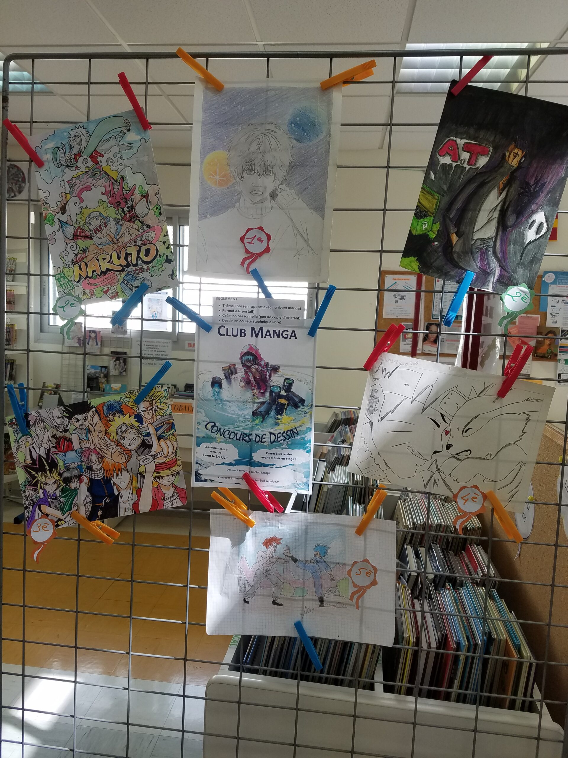 Concours de dessin au Club Manga de Roches Maigres