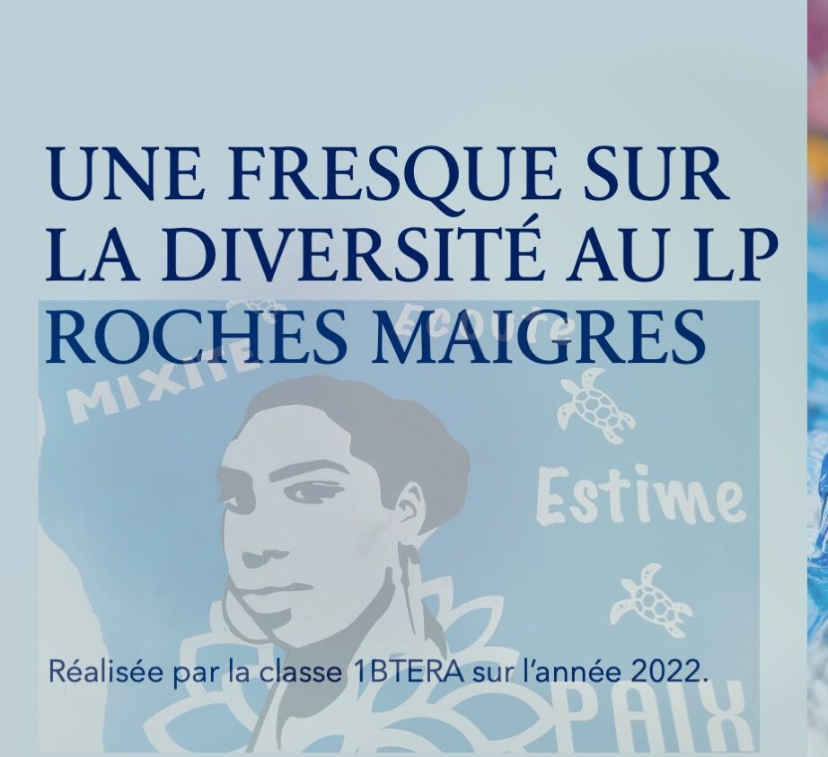 La classe 1BTERA réalise une fresque pour le lycée