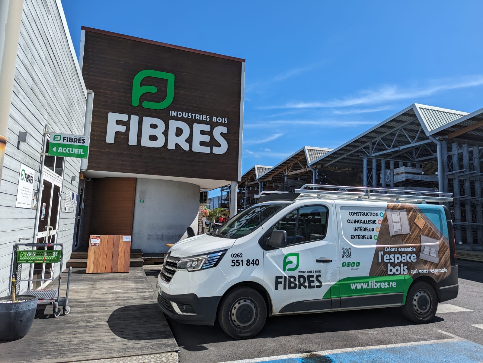 VISITE DE SITE CHEZ FIBRES INDUSTRIE BOIS à Saint-Paul