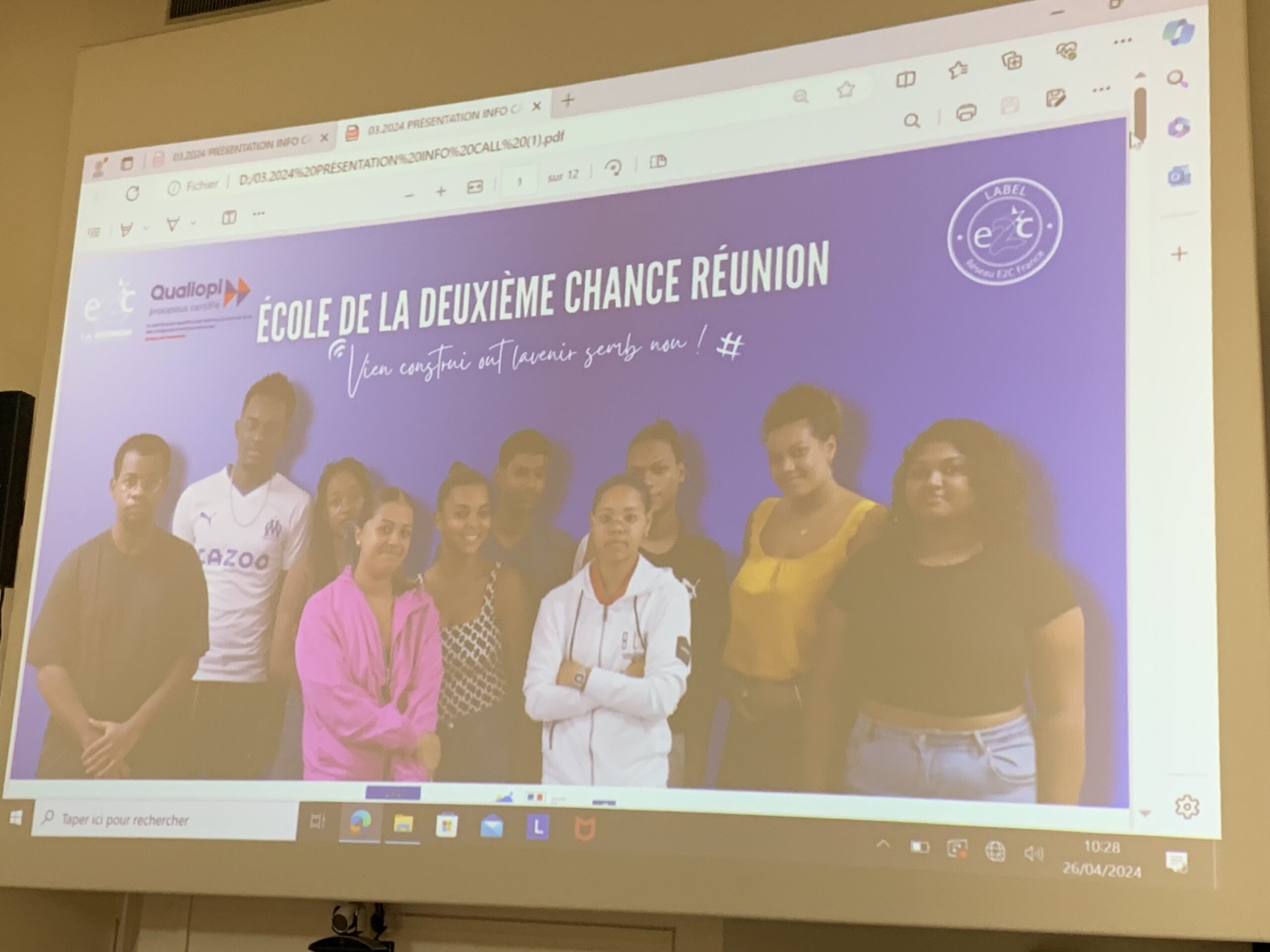 Les Terminales CAP en visite à l’Ecole de la 2ème Chance (E2C) encadrés par les enseignants et le Bureau des Entreprises !