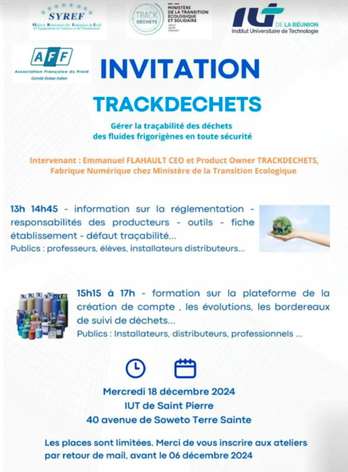 Atelier TRACKDECHETS pour la traçabilité des déchets dangereux